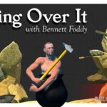 Getting Over It with Bennett Foddy Logo Art Wallpaper Cover