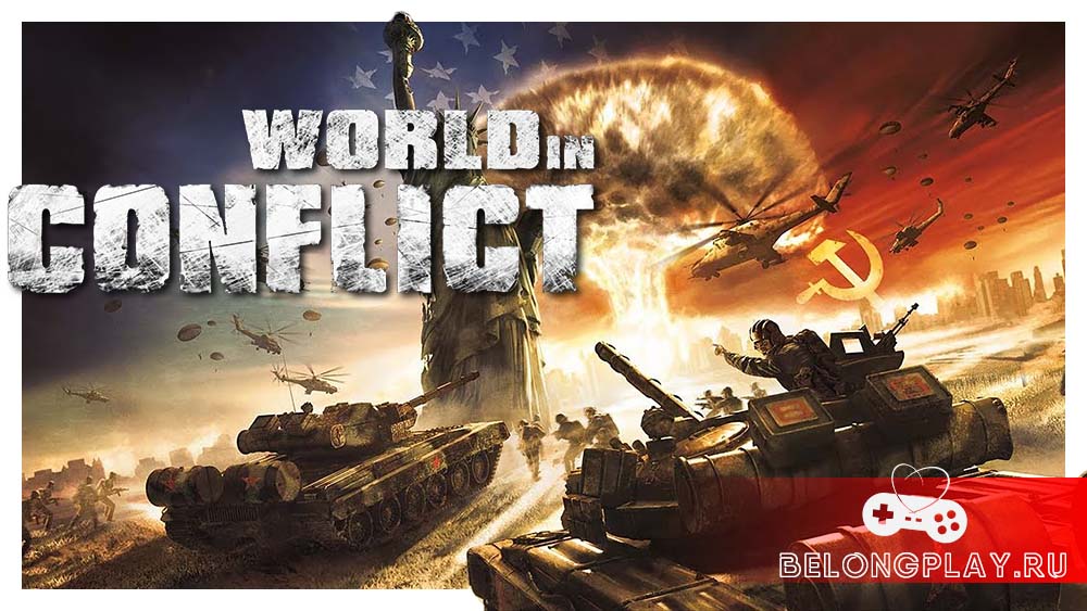 World in Conflict game cover art logo wallpaper