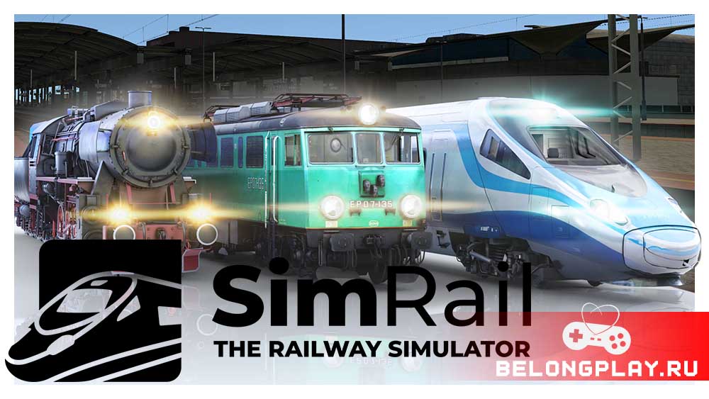 SimRail game cover art logo wallpaper