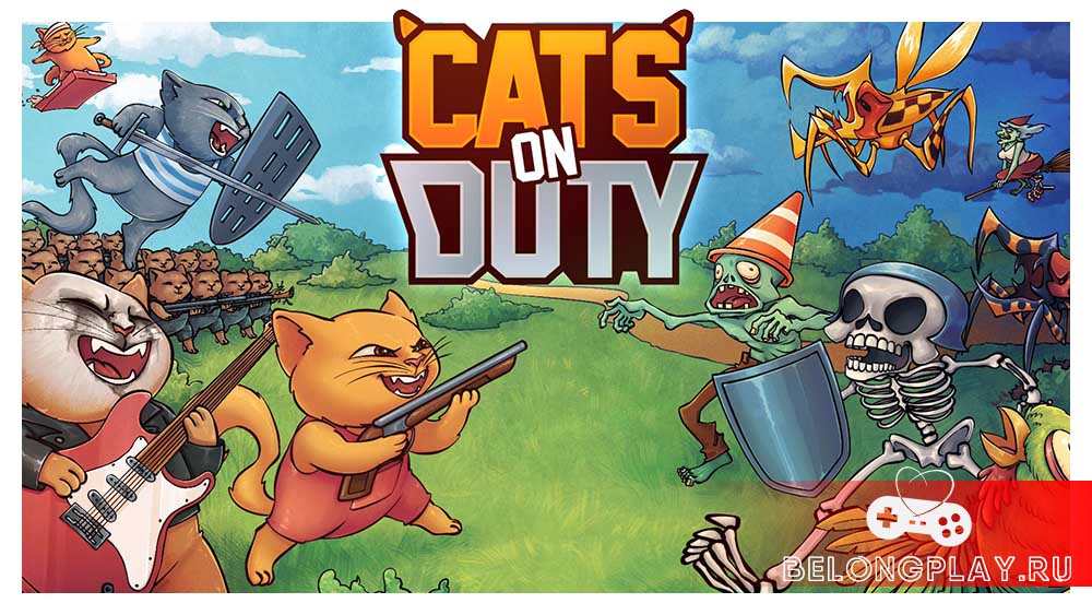 Cats on Duty game cover art logo wallpaper