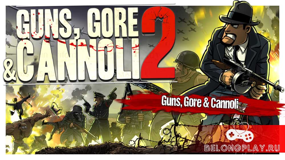 Guns, Gore and Cannoli logo 1 2 game cover art wallpaper