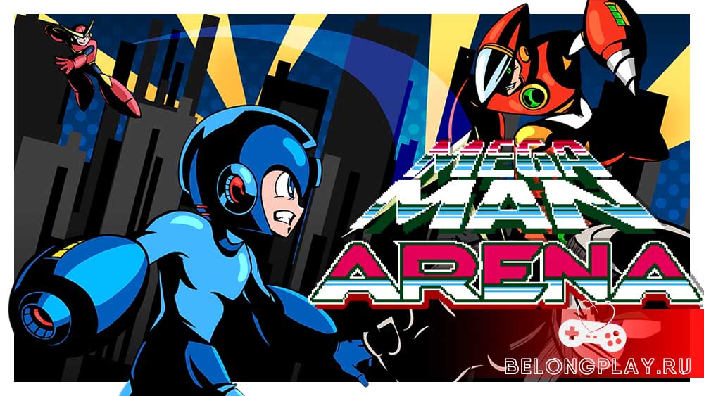 Mega Man Arena game cover art logo wallpaper