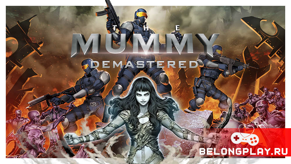 The Mummy Demastered game cover art logo wallpaper poster