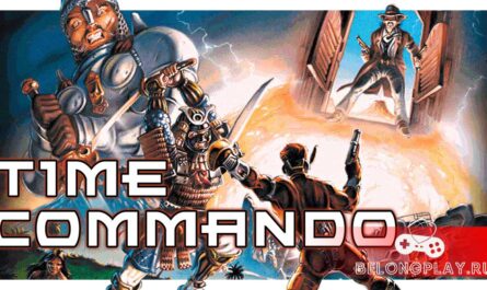 Time Commando game cover art logo wallpaper