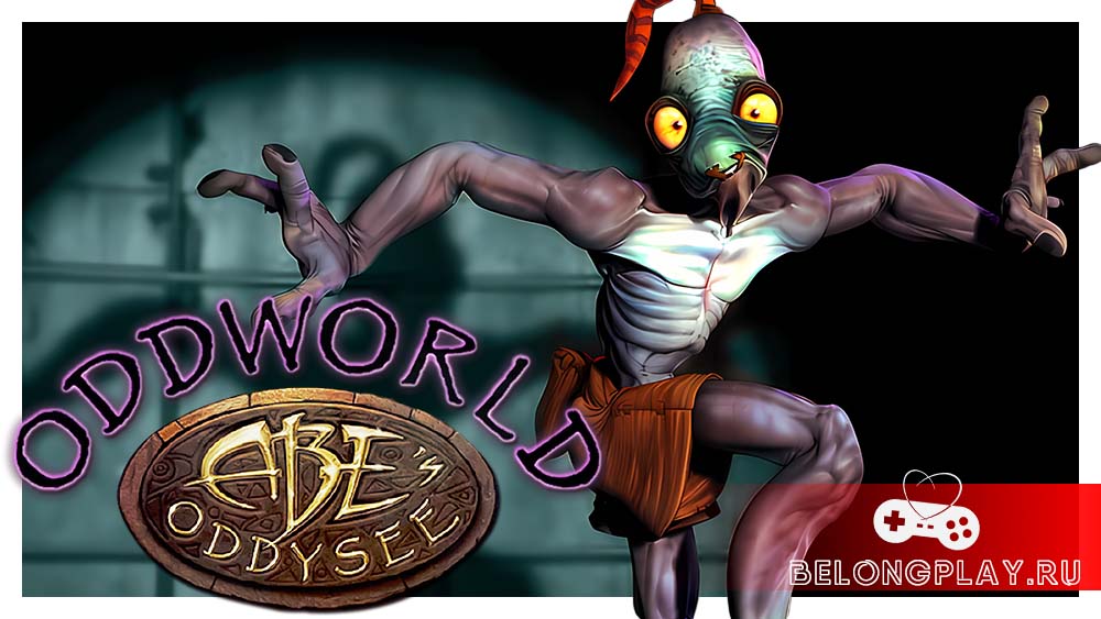 Oddworld: Abe's Oddysee game cover art logo wallpaper