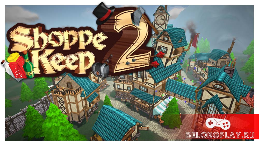 Shoppe Keep 2 game cover art logo wallpaper