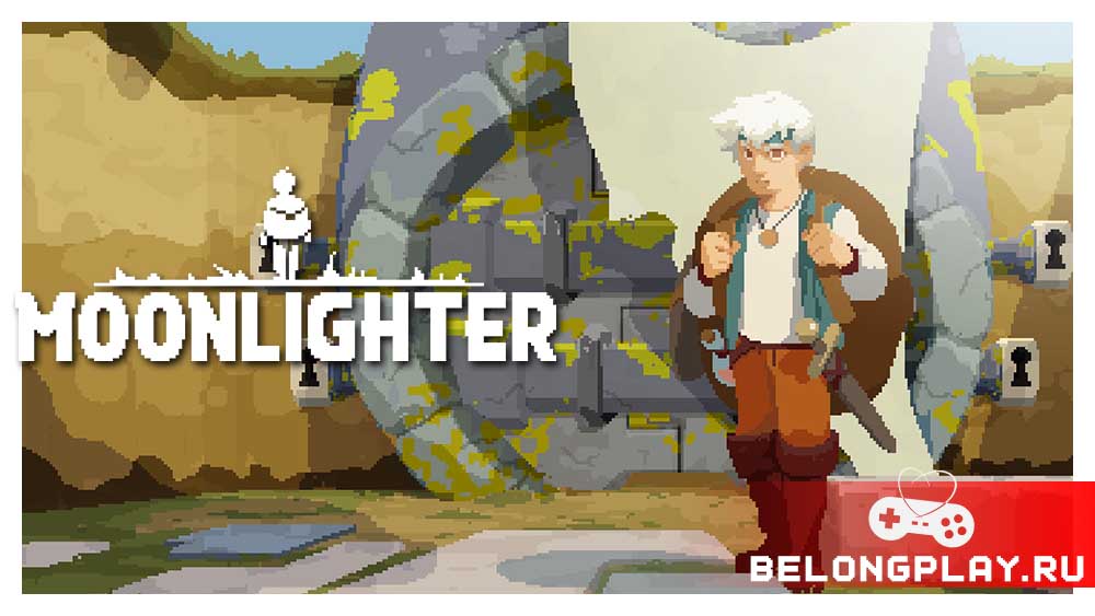 Moonlighter game cover art logo wallpaper