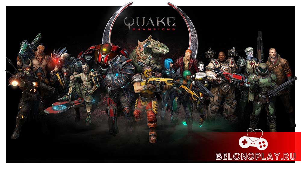 Quake Champions art logo wallpaper