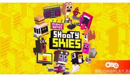SHOOTY SKIES game art logo wallpaper cover