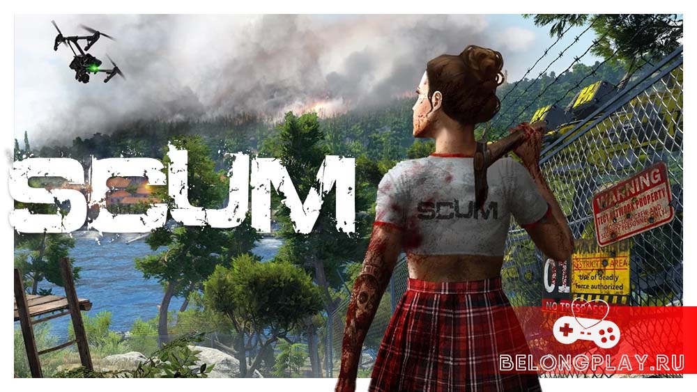 SCUM game cover art logo wallpaper