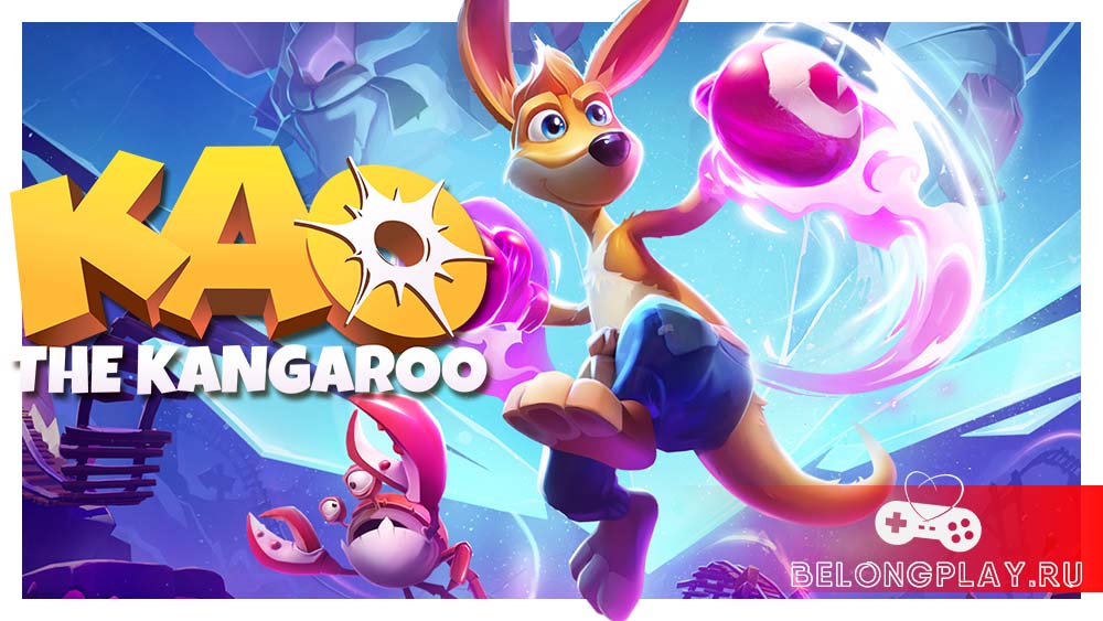 Kao the Kangaroo art logo wallpaper
