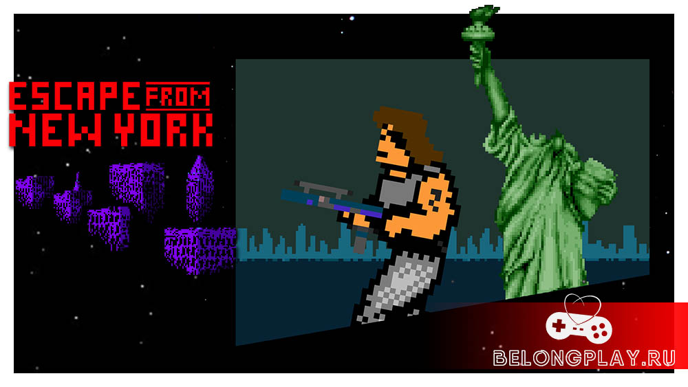 Escape from New York game cover art logo wallpaper
