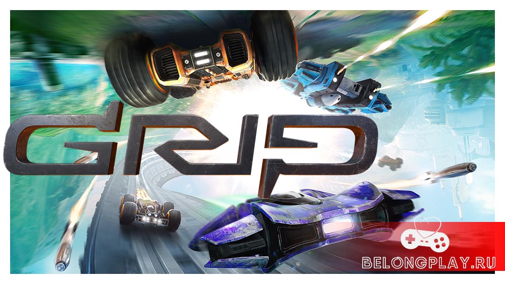 GRIP: Combat Racing game cover art logo wallpaper