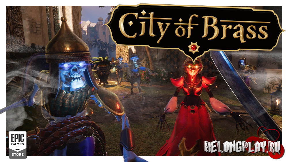 City of Brass game art logo wallpaper