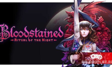 Bloodstained: Ritual of the night logo wallpaper art game cover