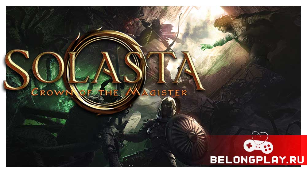 Solasta: Crown of the Magister game cover art logo wallpaper