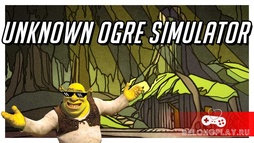 Shrek Game Unknown Ogre Simulator free pc itch cover art logo wallpaper