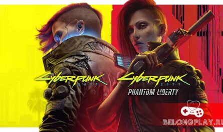 Cyberpunk 2077: Phantom Liberty game cover art logo wallpaper