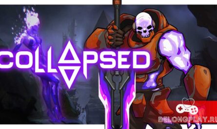 Collapsed game cover art logo wallpaper
