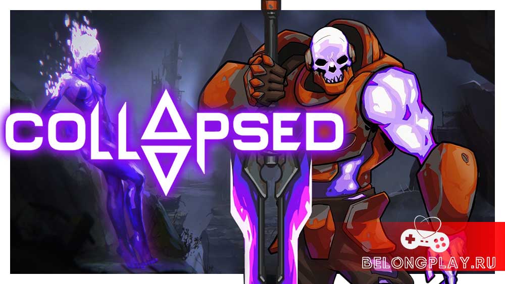 Collapsed game cover art logo wallpaper
