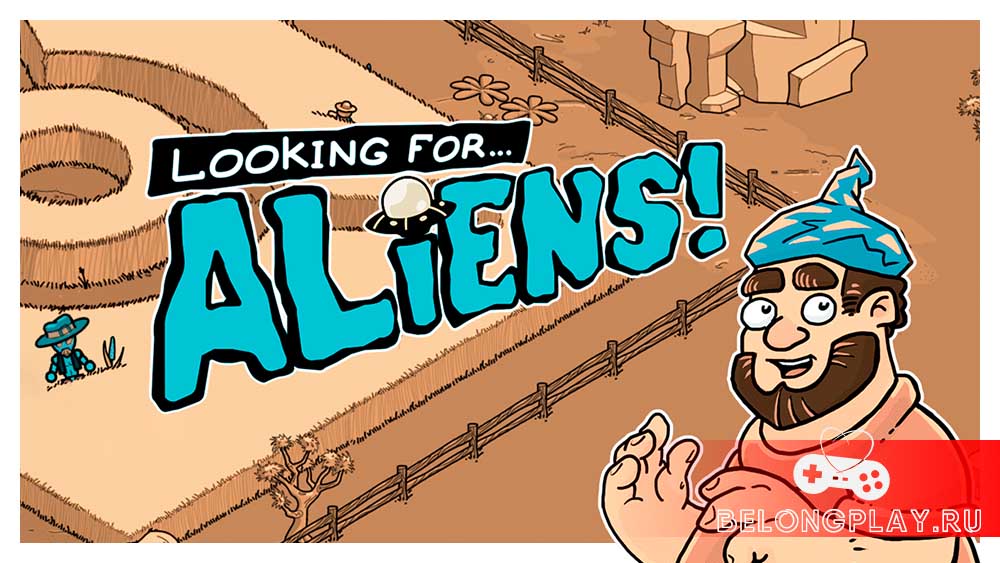 Looking for Aliens game art logo wallpaper