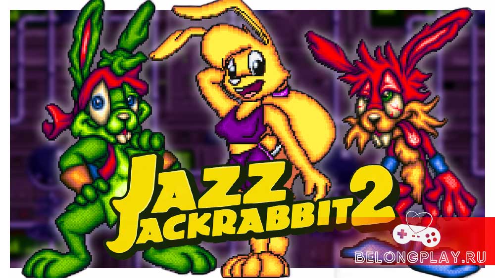 Jazz Jackrabbit 2 collection game art logo wallpaper