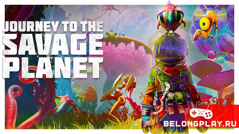 Journey to the Savage Planet game cover art logo wallpaper poster