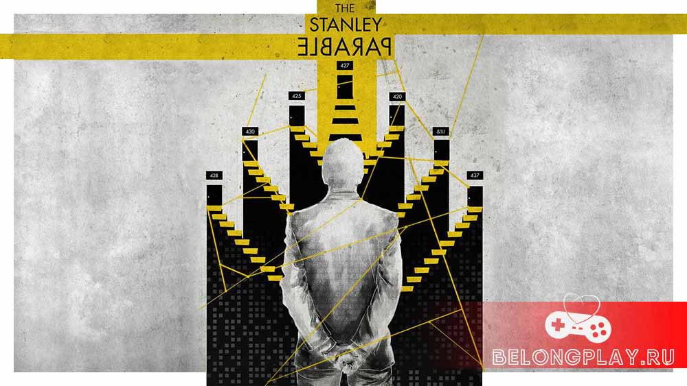 The Stanley Parable game cover art logo wallpaper