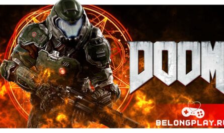 doom 2016 game cover art logo wallpaper