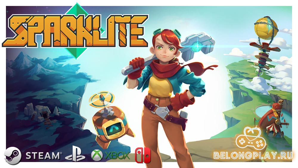 Sparklite game art logo