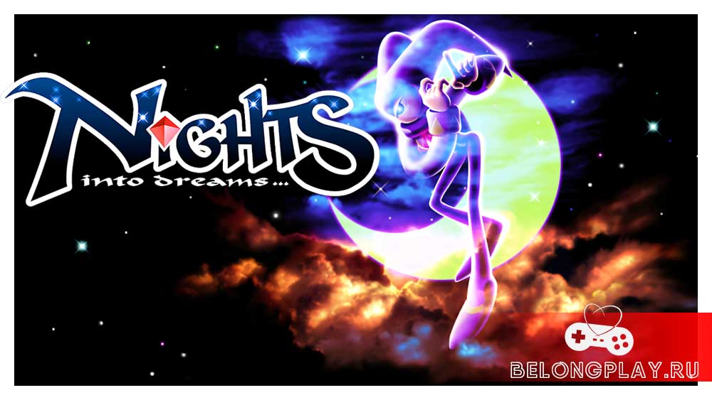 NiGHTS Into Dreams game cover art logo wallpaper