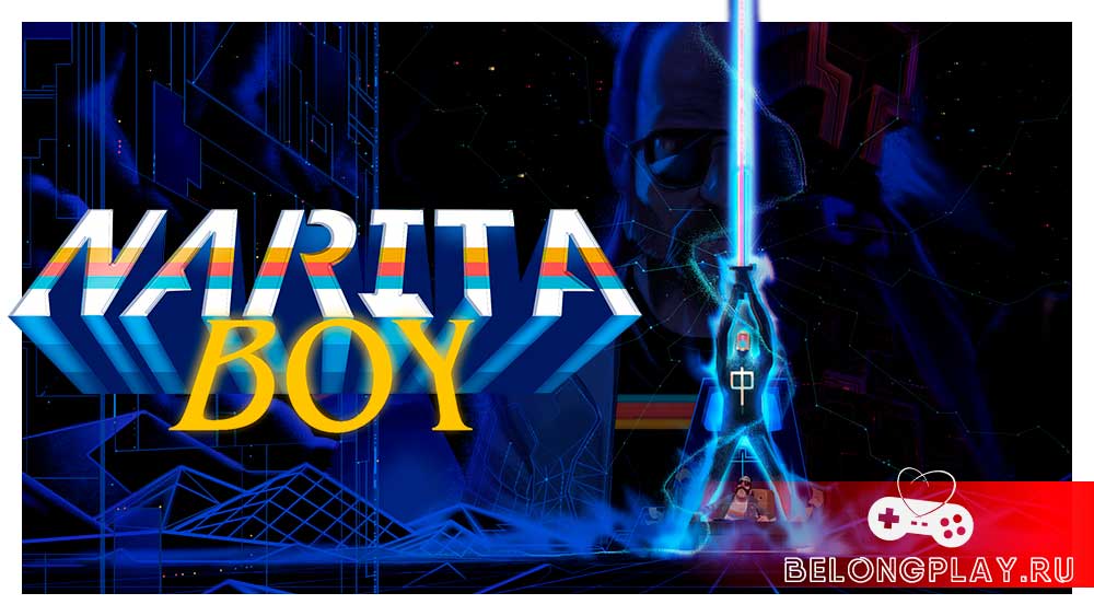 Narita Boy game cover art logo wallpaper