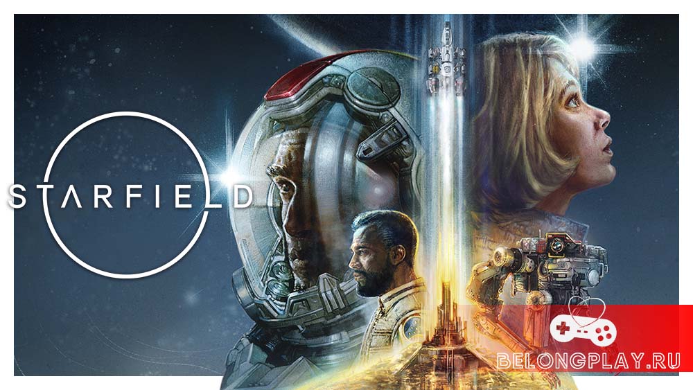 Starfield game cover art logo wallpaper