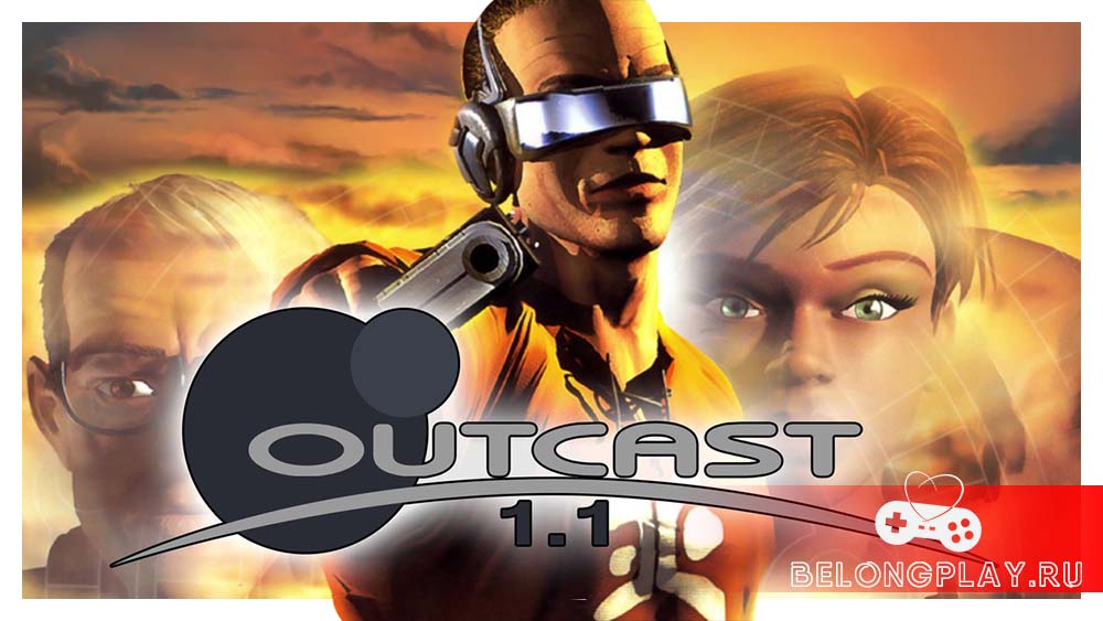 Outcast game art logo wallpaper 1999