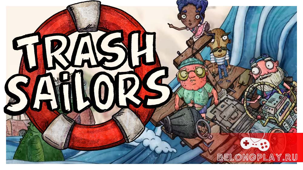 Trash Sailors game cover art logo wallpaper