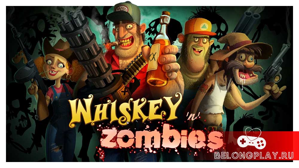 Whiskey & Zombies art logo wallpaper