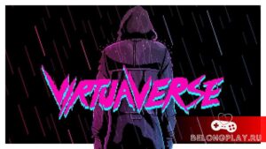 VirtuaVerse art logo wallpaper cyberpunk game
