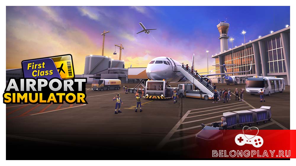 Airport Simulator: First Class art logo wallpaper game