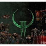 Quake II art logo wallpaper fps game enemies mods