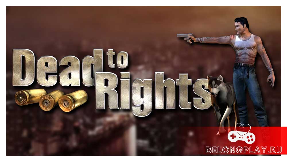 Dead to Rights game cover art logo wallpaper