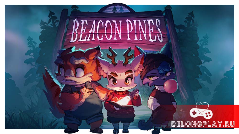 Beacon Pines art logo wallpaper game cover