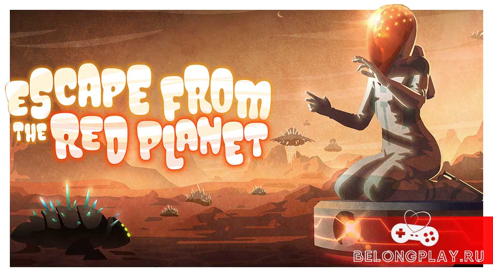 Escape From The Red Planet game cover art logo wallpaper