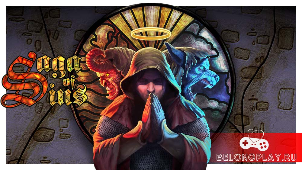 Saga of Sins game cover art logo wallpaper