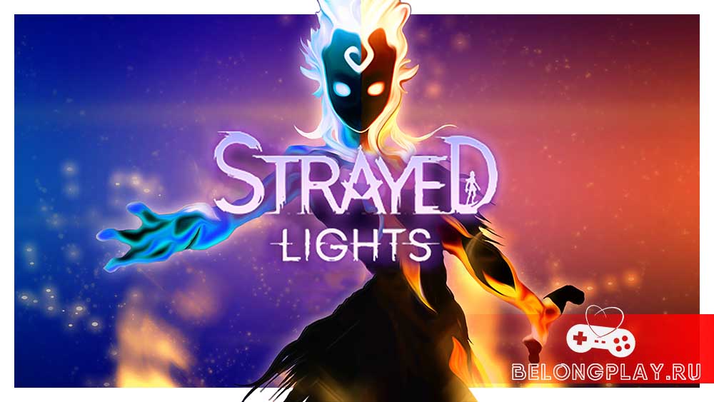 Strayed Lights game cover art logo wallpaper