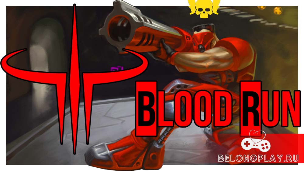 Quake 3 Champions logo BLOODRUN BLOOD RUN mod fps game logo wallpaper art cover