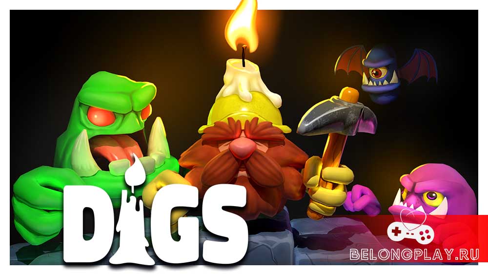 Digs game cover art logo wallpaper