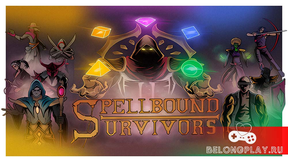 Spellbound Survivors game cover art logo wallpaper