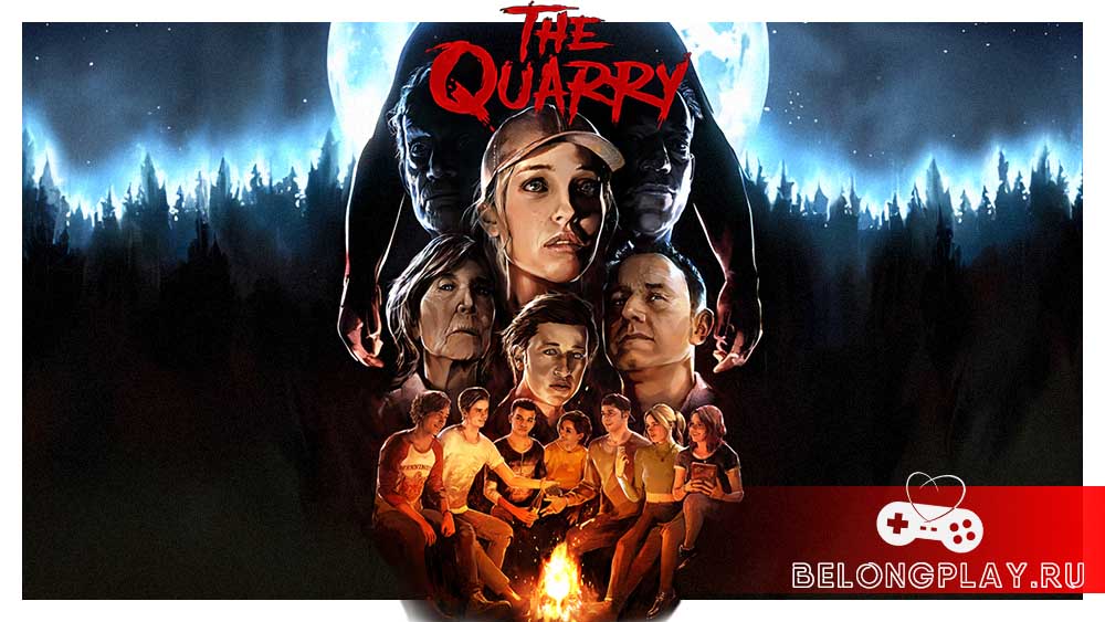 The Quarry game cover art logo wallpaper