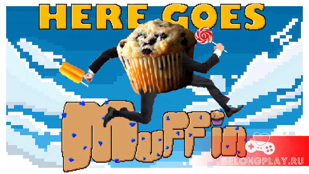 Here Goes Muffin game cover art logo wallpaper art