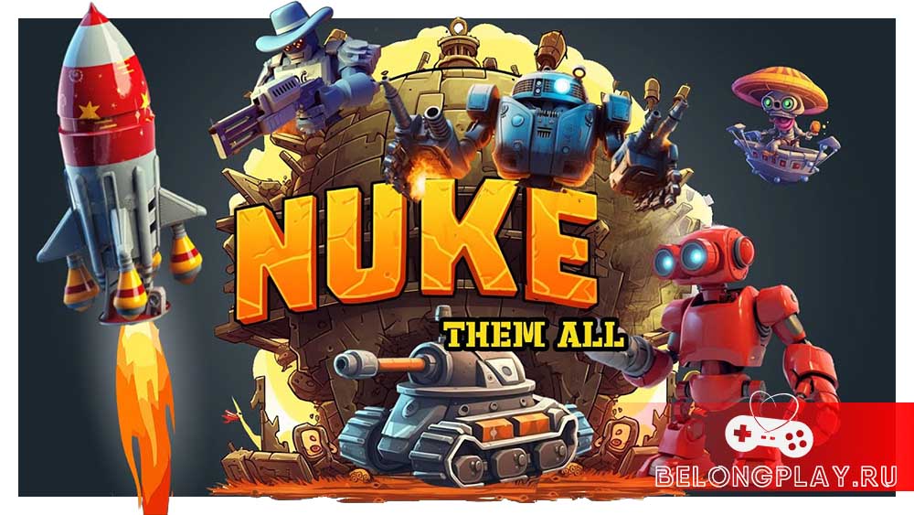 Nuke Them All game cover art logo wallpaper